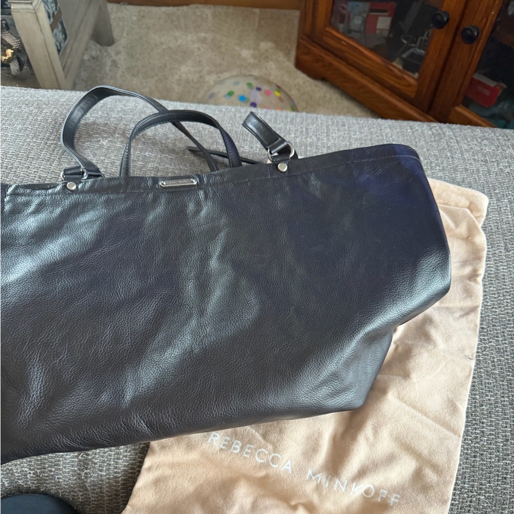 Rebecca Minkoff Siena east west Black Leather Tote Bag